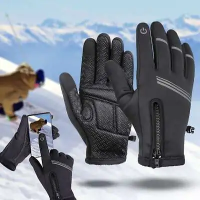 Thermal Windproof Waterproof Winter Gloves Touch Screen Warm Mittens Men M-XXL • $9.62