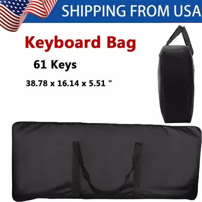 Electronic Keyboard Case 61 Key Instrument Waterproof Piano Carry Bag Cover Case • $27.99