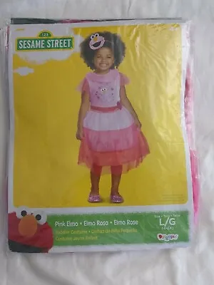 Sesame Street Pink Elmo  Elmo Rosa Toddler CostumeL 4-6X • $13