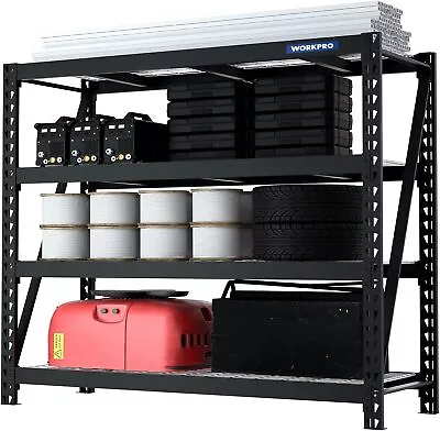 WORKPRO 68  Ultra Wide 4-Tier Metal Garage Shelving Unit 7200 LBS Capacity NEW • $309.99