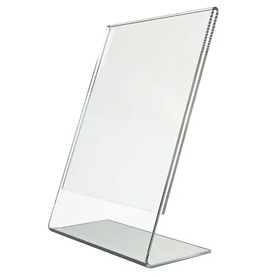 Acrylic Counter Poster Holder Perspex Leaflet Display Stand A3 A4 A5 A6 A7 A8 A9 • £8.91