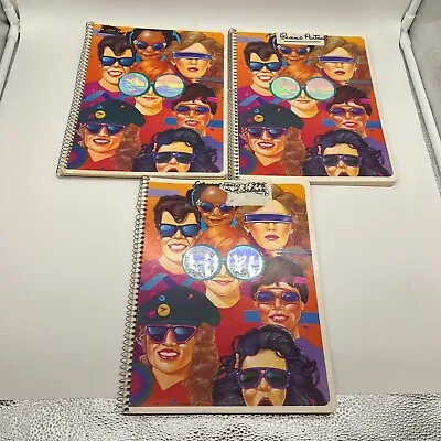 Lot Of 3 1985 Mead Spiral Paper Notebooks Vintage Hologram Notebook School • $19.99