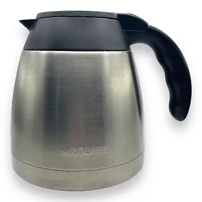 Mr Coffee 7” Tall X 6  Base Thermal Insulated Stainless Steel Carafe 12 Cup Pot • $15.48