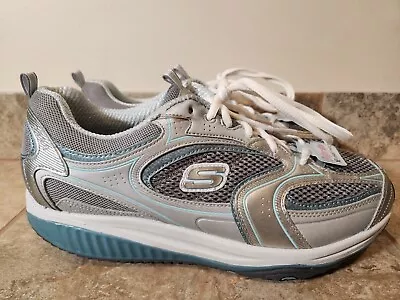 Skechers | Shape-Ups XF Extended Fitness Silver Women's Sneakers Size 11 | NEW! • $84.95