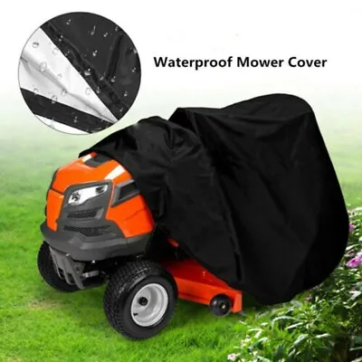 $34.96 • Buy 1*Mower Cover Polyester Rainproof Yard Lawn Tractor Ride-on-Mower Tractor-Parts