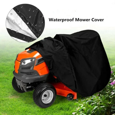$34.96 • Buy 1*Mower Cover Polyester Rainproof Yard Lawn Tractor Ride-on-Mower Tractor-Parts