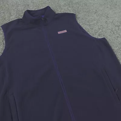 Vineyard Vines Sweater Vest Mens XXL Golf Performance Full Zip Fleece Sport • $39.99