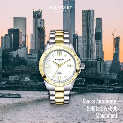 Wolfpoint - Swiss Sellita Automatic Movement - White Mother Of Pearl TT • $479.99