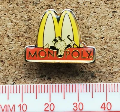 Mcdonalds Metal Pin Badge - MONOPOLY • £5