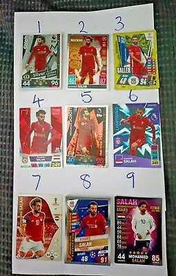 Select 1 Of Either A  Panini & Topps / Match Attax  Liverpool's  Mo Salah Cards • £1.25