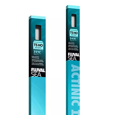 Fluval T5 HO Sea Actinic Bulbs 39W 54W Marine Reef Lighting Aquarium Fish Tank • £8.99