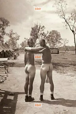 POSTCARD Print / Two Nude Soldiers In Camp  • $4.95