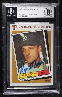 1900-Present Authenticated Auto Trading Cards Roger Maris Jr BAS BGS Authentic • $496.50
