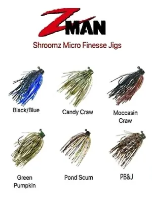 Z-Man ShroomZ Micro Finesse Jigs   Choice Of Colors And Sizes • $3.69