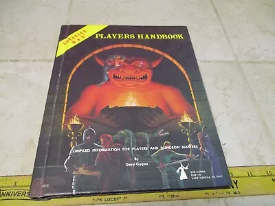 Advanced D&D Dungeons & Dragons Players Handbook 2010 Hardcover 6th Print 1980 • $74.95