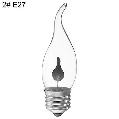 3W 220V E14/E27 LED Simulation Flicker Flame Candle Light Bulb Decorative Lamp 8 • $7.44