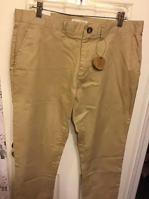 Cotton On- Skinny Stretch Men's Chino Long  Pants Color Khaki  Size 36/34 NEW- • $21