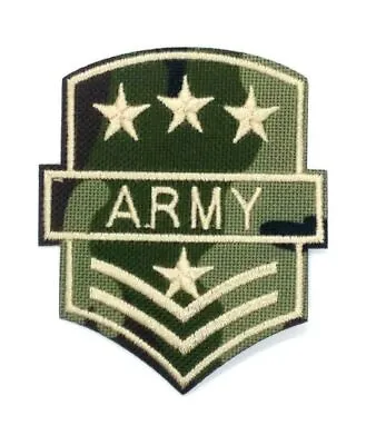 US Seller ARMY Embroidered Patch Badge Military Stars Insignia Iron-On 1528 • $2.89