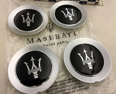 2013-2017 Maserati Large Trident Center Caps Set Of 4 New 670010510 • $129