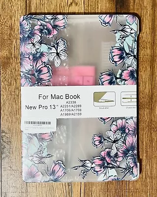 Luvcase Hard Shell Case MacBook New PRO 13  Clear Butterflies Flowers Art Cover • $16.99