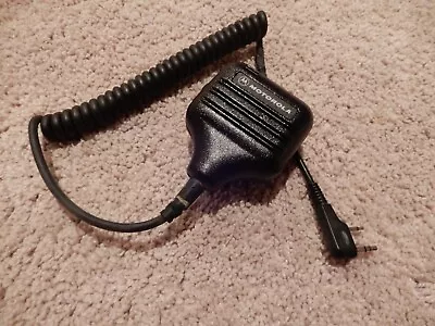 Motorola Lapel Mic Nmn6156b Public Safety Microphone Two Pins • $50