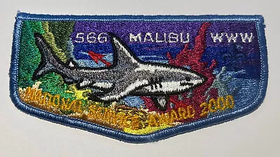 OA Lodge 566 Malibu 2000 National Service California Boy Scout Patch  XJ5 • $6.50