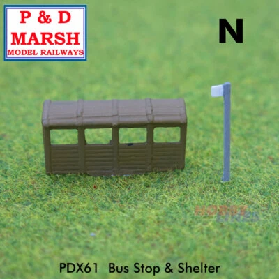 £7.75 • Buy BUS STOP SHELTER Painted Street Furniture Ready To Place PD Marsh N Gauge X61