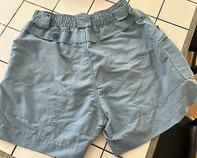 AFTCO Cargo Shorts Mens Size 34 Marine Blue 6  Inseam Outdoor Nylon Fishing EUC • $12.99