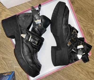£5 • Buy Jeffery Campbell Coltrane Boots Black UK 8