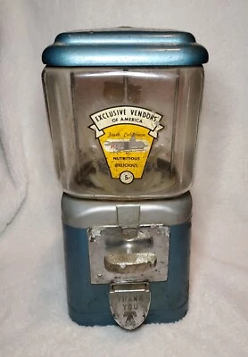 $149.99 • Buy VINTAGE 1950'S BELL NATIONAL 5 CENT GUMBALL / CANDY VENDING MACHINE No Key 