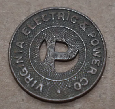 $8.95 • Buy Vintage Virginia Electric & Power Co Portsmouth, VA Transit Token Coin