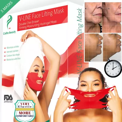 V Line Mask Face Lifting Double Chin Eraser Chin Mask V Up Contour Tightening 10 • $13