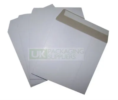 12  Record Mailers Envelopes Peel + Seal White Board Vinyl LP CHOOSE YOUR QTY • £13