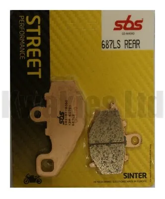 Fits: Kawasaki Z1000SX WHF-WKF 2017-2019 SBS Street Sinter Rear Brake Pads 687LS • £35.88