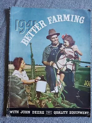 JOHN DEERE Better Farming 1941 Modern Tractor Sales Brochure Vintage Catalog • $275