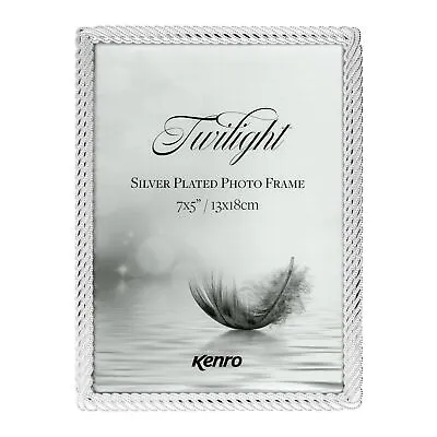 £13.25 • Buy Kenro Twilight Silver Plated Entwined Picture Photo Frame