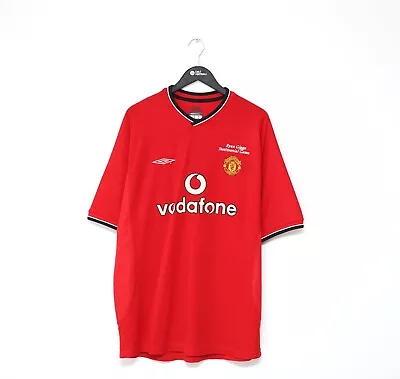 2000/02 CANTONA #7 Manchester United Umbro XL Ryan Giggs 2001 Testimonial Shirt • £129.99