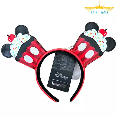 Loungefly Mickey Mouse Sprinkle Cupcake Ears Headband New • $39.99