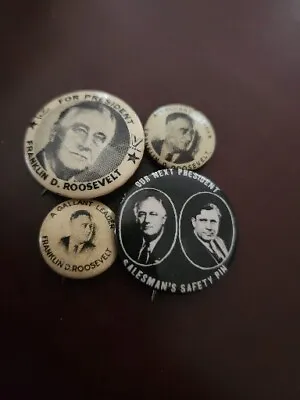 Fdr Campaign Button (4) • $29.99