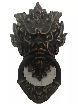 $64.99 • Buy Awesome! Iron Grotesque Gargoyle Door Knocker Figure  Head Face 7+ Pounds
