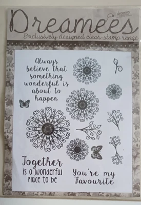 £1.25 • Buy Craft Clearout Dreamees Floral Stamps