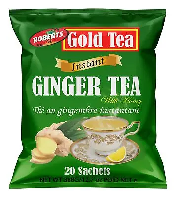 £5.99 • Buy Gold Tea Instant Ginger Tea With Honey 360g (20 Sachets)