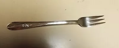 Vintage H & T Mfg . Co. Silver Plate Cocktail Fork Meadow Flowers Pattern • $3.99