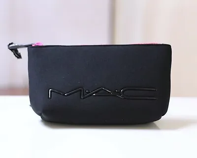 MAC Soft Foam Black & Pink Makeup Cosmetics Bag Travel Toiletry Pouch NEW! • $29.99