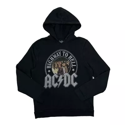 AC/DC (2020) “Highway To Hell” Hard Rock Band Pullover Hoodie Small Black • £12.75