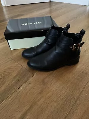 Miss KG Kurt Geiger Black Size 4 Ladies Boots Jayde • £8