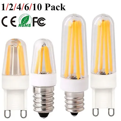 2W 4W E14/G9 LED Filament Bulb Light COB Mini Dimmable Candle Lamps  AC220V • £25.31