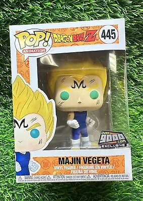 Funko POP! Majin Vegeta Dragon Ball Z #445 Over 9000.com Exclusive W Protector • $63.75