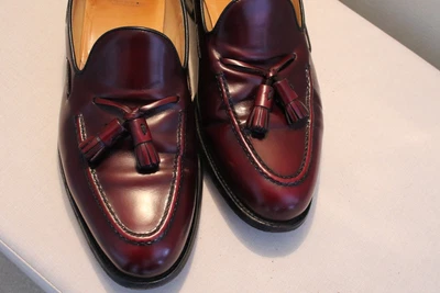 £20 • Buy Berwick  Burgundy / Oxblood Leather Tasselled Loafer