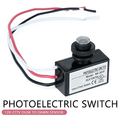 120-277V Dusk To Dawn Sensor Photoelectric Switch Light Photocell Sensor Light • £5.63